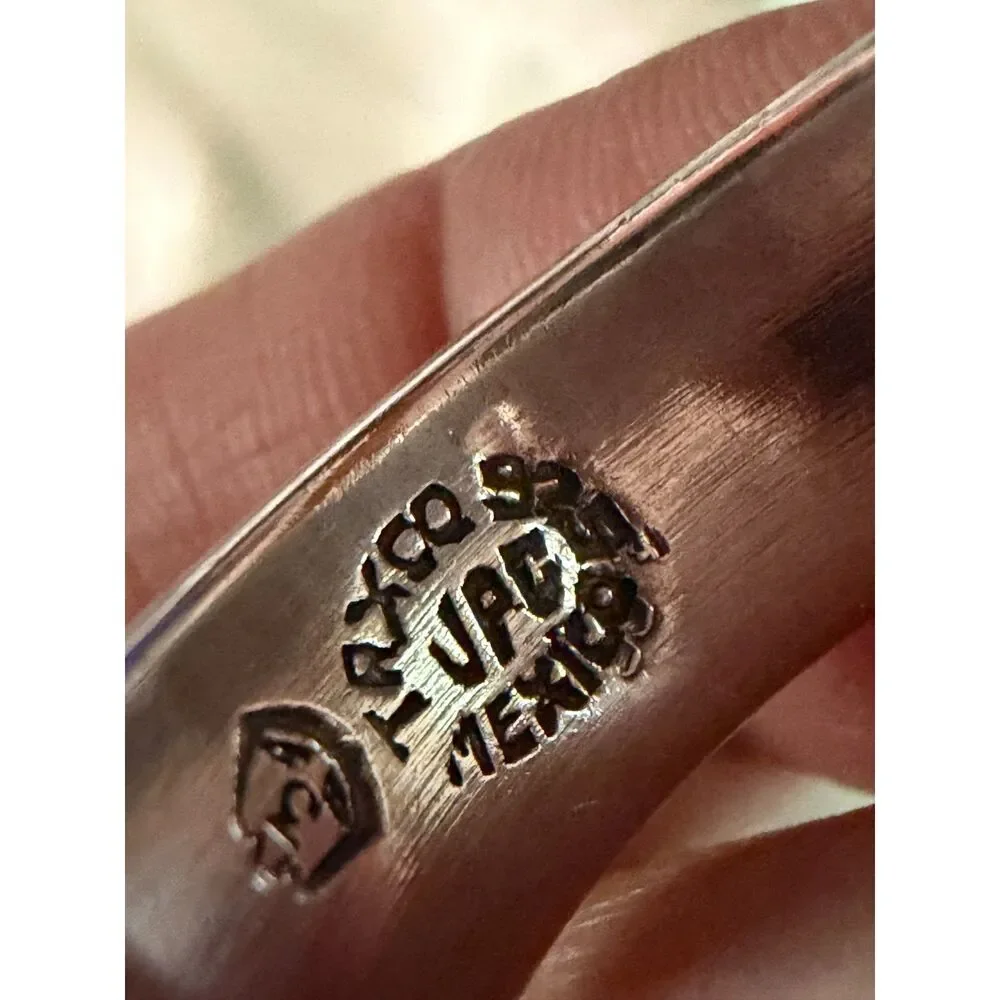 Vintage Taxco Mexico 925 Sterling Silver Bird Band Ring Size 10 Eagle 3 UPC